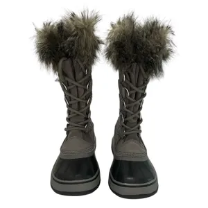 Sorel Joan of Arctic Waterproof Winter Boots Quarry Gray Fur NL3481-052 Snowcore thumbnail 2