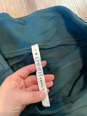 Lululemon Fast and Free High Rise Fleece Lined Leggings in Green Jasper thumbnail 6