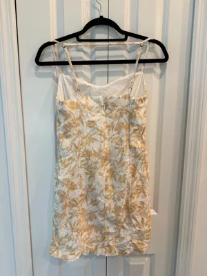 Abercrombie & Fitch Tropical Print Linen Blend Mini Dress thumbnail 4