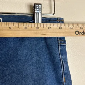 Free People We The Free‎ Women Penny Flare Elastic Waist Jeans Blue Size 24 thumbnail 4
