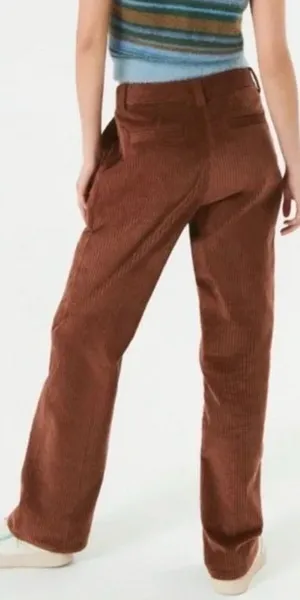 Aritzia Sunday Best Brown Harvey Pant Mid Rise Corduroy Pants Wide Leg Size 6 thumbnail 1