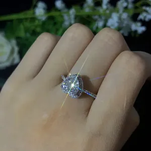 Heart Shape Diamond Logo 925 Silver Stampted Ring 5 6 8 9 10 Lmk your size after you pay. thumbnail 3