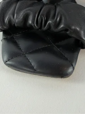Revolve Sam Edelman Marlena Square Toe Quilted Sandal in Black Size 8.5 thumbnail 5