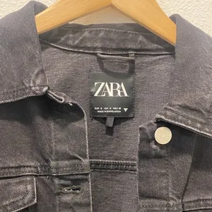 Zara Black Denim Jacket - Small thumbnail 2
