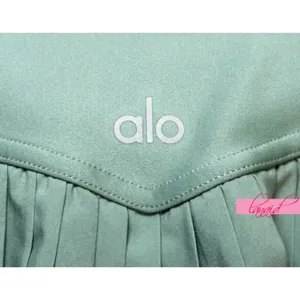 Alo Airlift Grand Slam Tennis Skirt Botanical Green High-Rise Waist Pleats Skort thumbnail 7