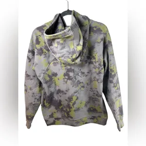 Lululemon All Yours Hoodie Size 8 Orbital Tie Dye‎ Mauve Grey thumbnail 5