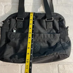 Kipling Shoulder Bag Black‎ Nylon Travel Double Strap Lightweight Solid Medium thumbnail 13