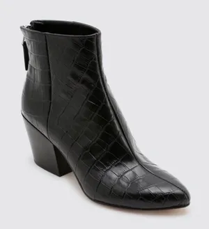 Dolce Vita Coltyn‎ Black Leather Rear Zip Bootie size 8 thumbnail 1