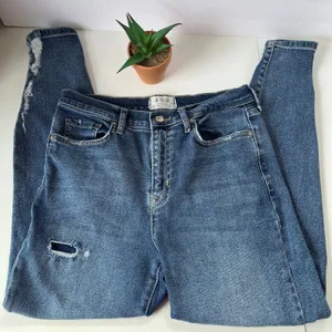 We the Free People Skinny Womens jeans Sz 30 Distressed Y2K Grunge Indie Sleaze thumbnail 14