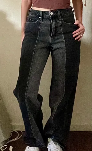 Target Black and Grey Two Toned Jeans thumbnail 1