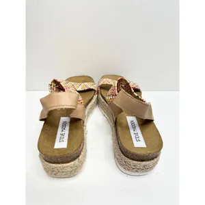 Steve Madden Sandals‎ Womens Size 8 Multicolor Slip On Ipen Toe Platform thumbnail 6