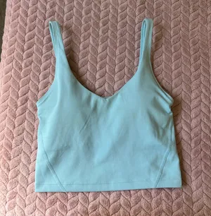 Hollister Gilly Hicks Aqua Blue Recharge Active Cropped Tank thumbnail 2