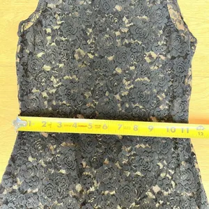 Beginning Boutique Aneira Lace Tank Mini Dress in Black thumbnail 6