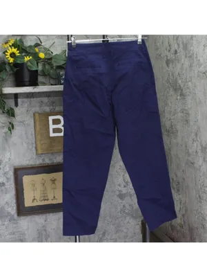 A New Day Womens High-Rise Tapered Ankle Chino Pants 93014779 Navy Blue 4 thumbnail 2