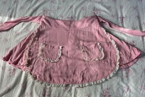 SUGAR THRILLZ DOLLS KILL pink lace maid apron skirt thumbnail 1