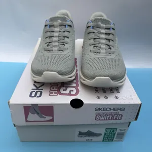 SKECHERS SWIFT FIT HANDS FREE ATHLETIC SNEAKERS SHOES WOMENS 7.5 Gray thumbnail 3