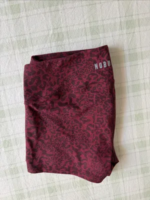 NOBULL Burgundy Leopard Print Running Shorts thumbnail 5