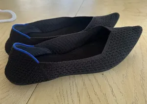 Rothy's The Point flats black Honeycomb knit Size US 9.5 thumbnail 1