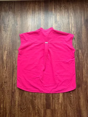 FIGS Women’s Shocking Pink Rafael Oversized Scrub Top Nursing Hospital - Size M thumbnail 2