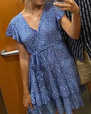 blue floral dress thumbnail 1