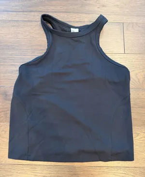 all in motion Black High-Neck Crop Tank Size Medium - P25 thumbnail 1