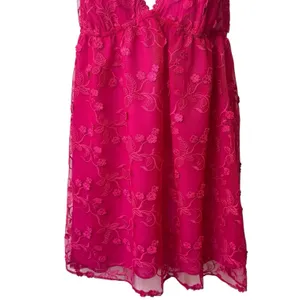 NEW Flora Nikrooz Meg‎ Floral Embroidered Chemise Pink Sleepwear Feminine S thumbnail 4