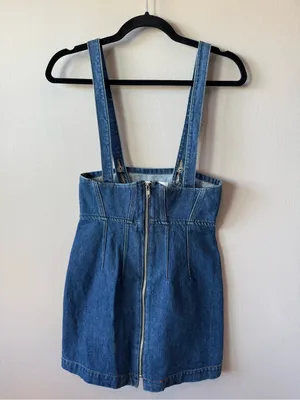 Reformation Women’s Kayla Denim Corset Mini Dress Size 0 thumbnail 2