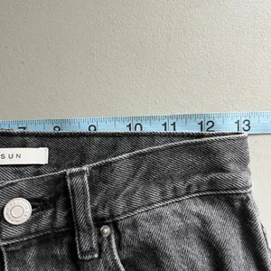 Pacsun High Rise Bootcut Jeans Black Patchwork Distressed‎ Denim 26 thumbnail 7