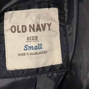 OLD NAVY size small black wool blend blazer coat thumbnail 4
