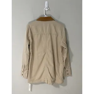 Reformation Archer Denim Jacket Coyote Brown Oversized Small NWT thumbnail 5