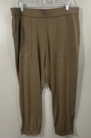 Pull on joggers by Lisa Rinna Collection greenish brown Size L thumbnail 1
