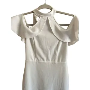 Lulus Your Time White Off-the-Shoulder Bodycon‎ Dress XS thumbnail 11