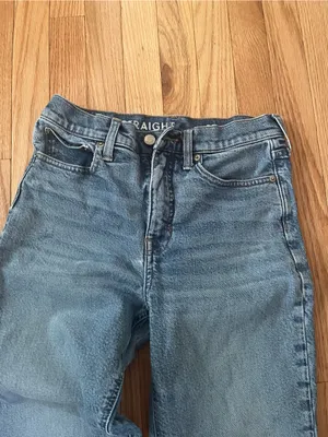 J Crew Classic Straight Jeans 27 Light Wash Blue Casual Minimalist thumbnail 2