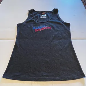 Harley-Davidson Dothan‎ Alabama grey women's tank top size Large L thumbnail 6
