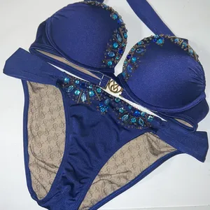 Victoria Secret Swim Bikini Set 32B Embellished Bombshell Push Up Adds RARE thumbnail 3