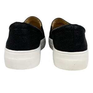 Vince‎ Camuto Kanesya Black Perforated Leather Platform Slip On Sneakers Size 7 thumbnail 7