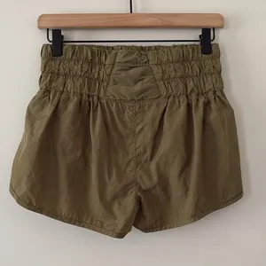 FREE PEOPLE MOVEMENT The Way Home Shorts High Rise Running Olive Green‎ Size S thumbnail 5