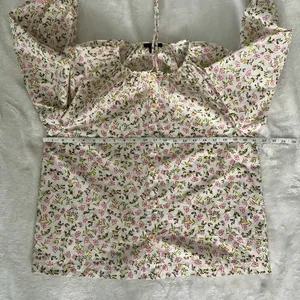 J.Crew Tie-Sleeve Button-Front Cotton Poplin Blouse Meadow Floral Cottagecore M thumbnail 14