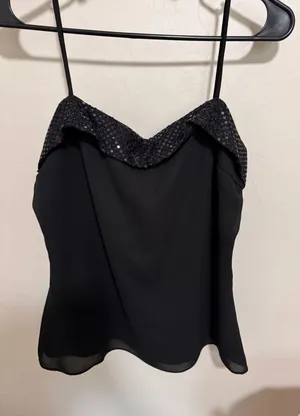 Y2K tank top Black Size 10 thumbnail 1