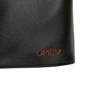 Yves Saint Laurent YSL Opium Black Zip Pouch Cosmetic Bag Clutch Purse thumbnail 8