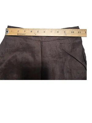 NWT DISSH Heidi in Dark Chocolate Brown Wide Leg Linen Pants AU 6 / US 2 thumbnail 7