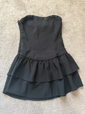 Edikted Double Ruffle Drop Waist Mini Dress thumbnail 2
