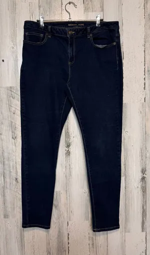 Michael Kors Izzy Skinny Jeans Womens 12 Dark Wash Stretch Denim Pants thumbnail 1