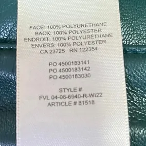 Aritzia Wilfred The Melina Faux Leather Green Women's Straight Casual Pants 4 thumbnail 6