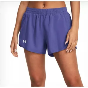 Under Armour Size XXL Fly-By 3" Purple Shorts. New With Tags thumbnail 1