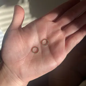 BN mejuri 14k gold sphere studs (2) + cartilage beaded mini hoops (2) thumbnail 5