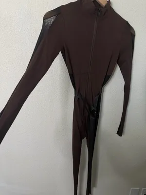 Poster Grl Brown‎ Future Leaders Sport Jumpsuit Womens Size XS thumbnail 3