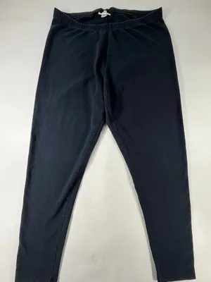 J.Jill‎ Pima Cotton Stretch Leggings Black Made in USA Pull On Pants Womens thumbnail 1
