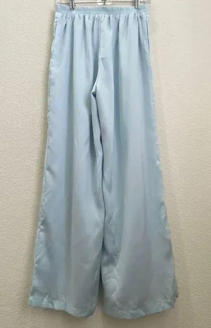 PRETTY GARDEN 2-pc Satin Puff Sleeve Crop Top & Pallazo Pant Set Size M thumbnail 7