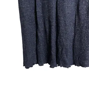 Rachel Pally Navy Metallic Ribbed Mara Maternity Long Sleeve Midi Dress Size S thumbnail 12